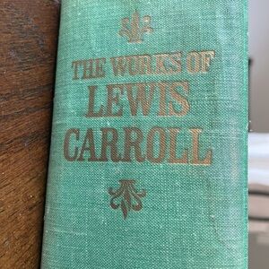 Vintage 1965 Green “The Works of Lewis Carroll Decorative Book”